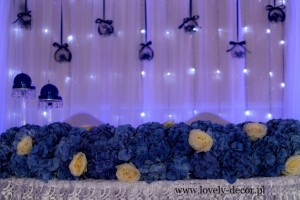 dekoracje hortensjowe wesele dekoracja sali 